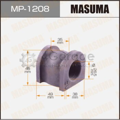 MASUMA MP1208 Втулка стабилизатора MASUMA /front/ ACCORD / CL7, CL9 [уп.2]