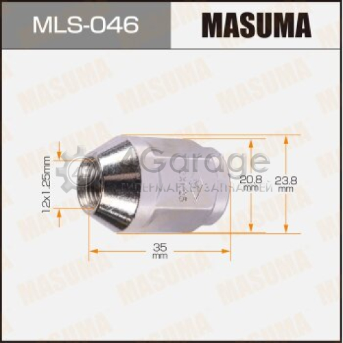 MASUMA MLS046 Гайка MASUMA 12x1.25