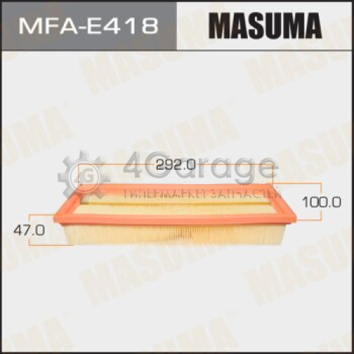 MASUMA MFAE418 Воздушный фильтр A0041 MASUMA LHD PEUGEOT/ 406/ V1600, V1800 95-04 (1/40)