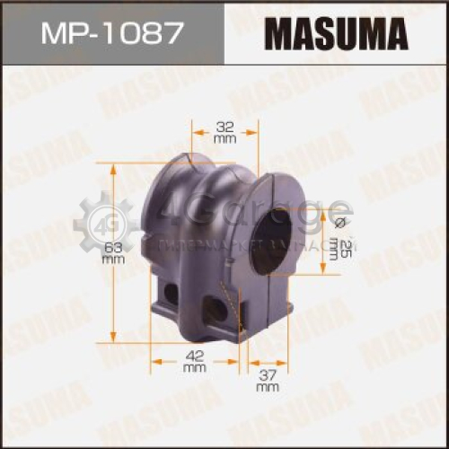 MASUMA MP1087 Втулка стабилизатора MASUMA /front/ MURANO 08- [уп.2]