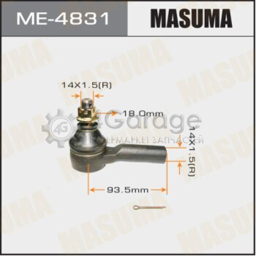 MASUMA ME4831 Наконечник рулевой тяги MASUMA out D22, R50, T30