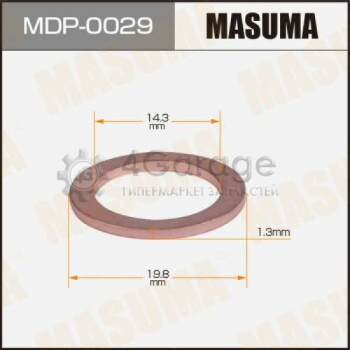Шайба (прокладка) для болта маслосливного MASUMA, SUZUKI 14.3x19.8x1.3 [уп.50] MASUMA MDP0029 в Нижнем Новгороде