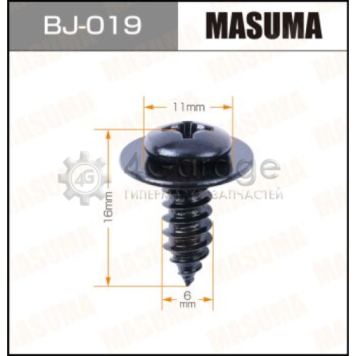 MASUMA BJ019 Саморез MASUMA 6x16мм набор 10шт