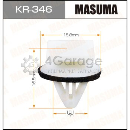 Клипса автомобильная (автокрепеж) MASUMA 346-KR [уп.50] MASUMA KR346 в Нижнем Новгороде