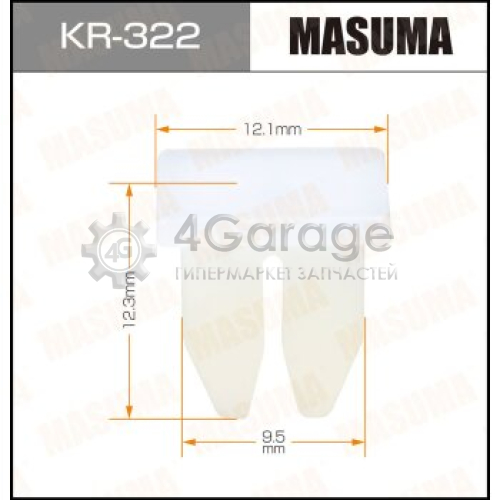 Клипса автомобильная (автокрепеж) MASUMA 322-KR [уп.50] MASUMA KR322 в Москве