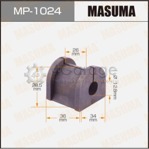 MASUMA MP1024 Втулка стабилизатора MASUMA /rear /LANCER/ CS1A, CS3A [уп.2]