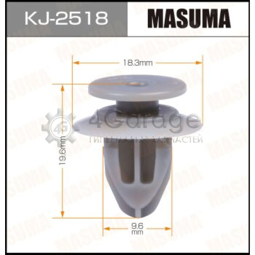 MASUMA KJ2518 Клипса автомобильная (автокрепеж) MASUMA 2518-KJ [уп.50]