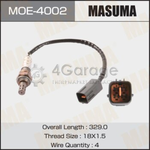 MASUMA MOE4002 Датчик кислородный MASUMA, MAZDA 3, MAZDA 5 / L8-DE, LF-VE