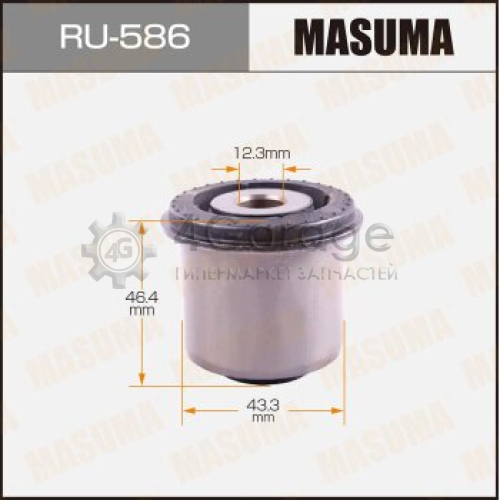 MASUMA RU586 Сайлентблок MASUMA CIVIC / EN#, ES# rear