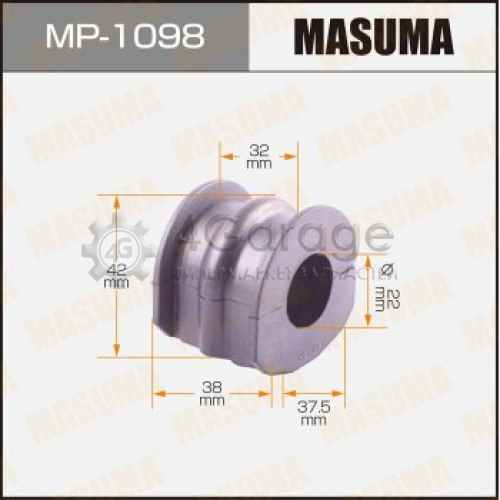 MASUMA MP1098 Втулка стабилизатора MASUMA /rear/ JUKE 10- [уп.2]