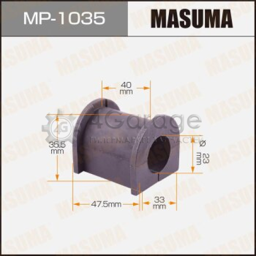 Втулка стабилизатора MASUMA /front/ BONGO FRIENDEE/ SGEW [уп.2] MASUMA MP1035 в Москве