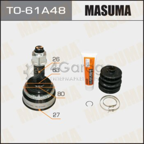 MASUMA TO61A48 ШРУС MASUMA 27x63.3x26x48 (1/6)