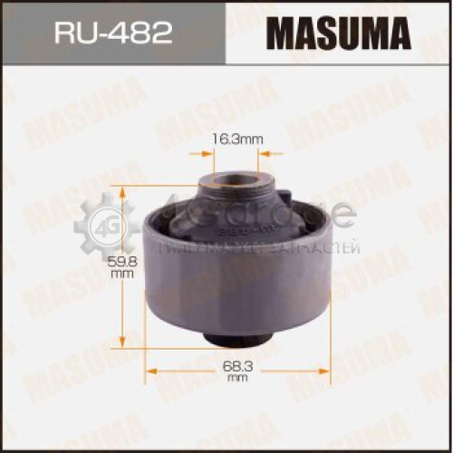 MASUMA RU482 Сайлентблок MASUMA RAV4/ ACA3#, ALA30, GSA33 front low R