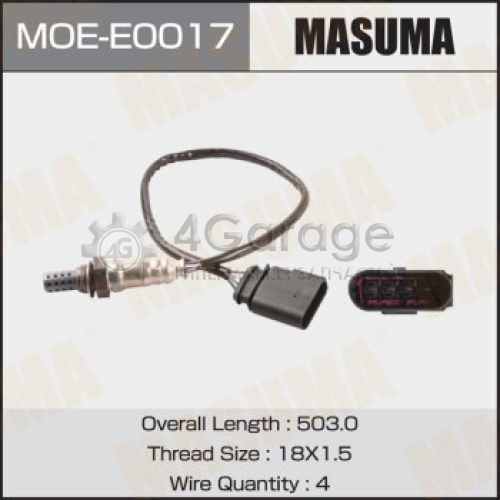 Датчик кислородный MASUMA, SKODA OCTAVIA, FABIA / AME, AZJ, BNU MASUMA MOEE0017 в Нижнем Новгороде