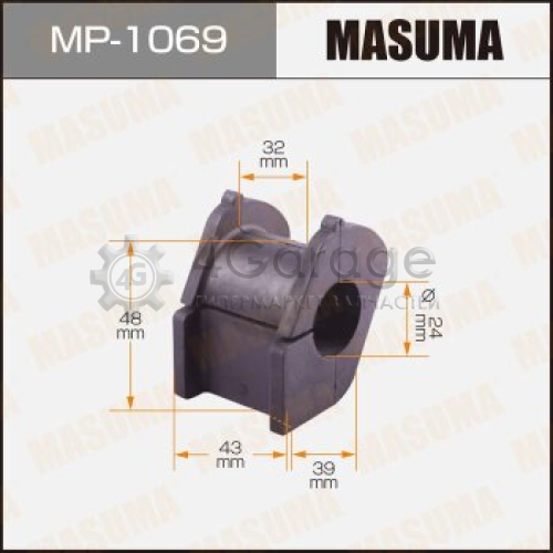 MASUMA MP1069 Втулка стабилизатора MASUMA /front/ VITZ RACTIS KSP90, NCP90, SCP90 [уп.2]