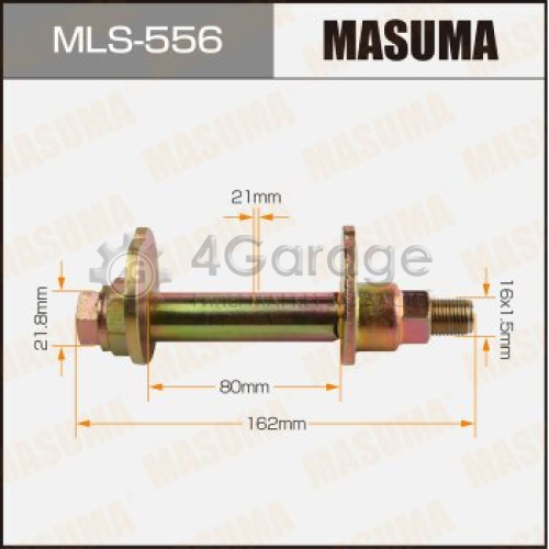 MASUMA MLS556 Болт эксцентрик MASUMA комплект. Toyota