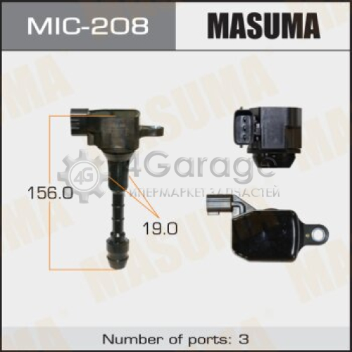 MASUMA MIC208 Катушка зажигания MASUMA, MURANO, TEANA / VQ35DE