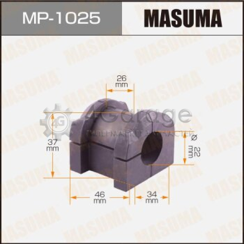 MASUMA MP1025 Втулка стабилизатора MASUMA /front/ DELICA/CV5W [уп.2]