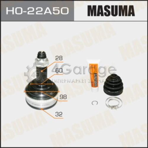 MASUMA HO22A50 ШРУС MASUMA 32x60x28x50 (1/6)