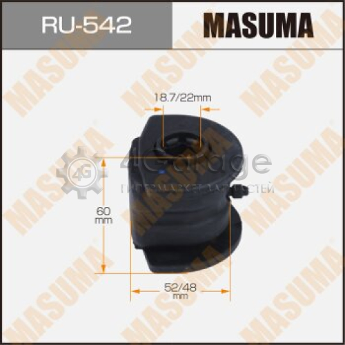 MASUMA RU542 Сайлентблок MASUMA HR-V/ GH# front low R