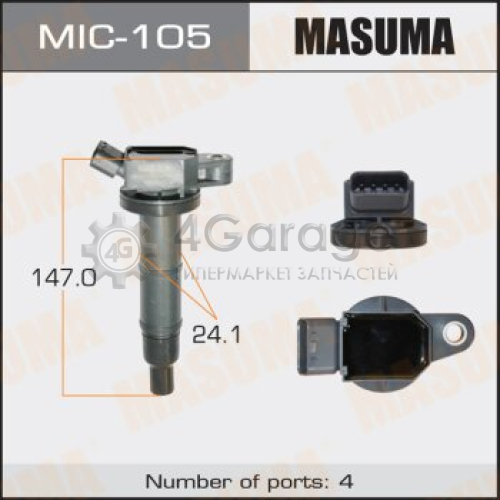 MASUMA MIC105 Катушка зажигания MASUMA, CAMRY, HIGHLANDER / 2AZFE, 1AZFE, 2AZFXE