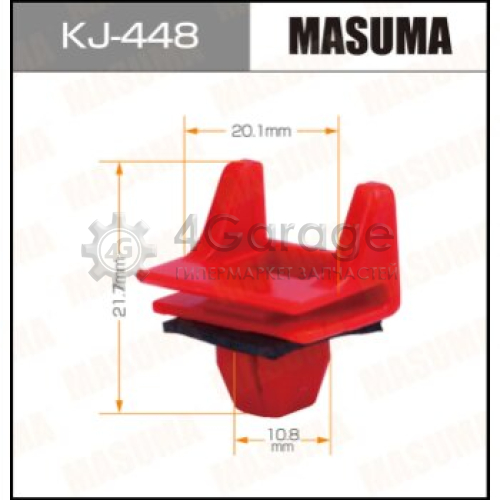 MASUMA KJ448 Клипса автомобильная (автокрепеж) MASUMA 448-KJ [уп.50]