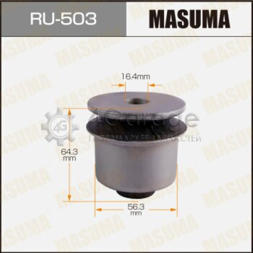 MASUMA RU503 Сайлентблок MASUMA AVENSIS /AZT25# rear low