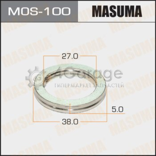 MASUMA MOS100 Кольцо глушителя MASUMA 27х38