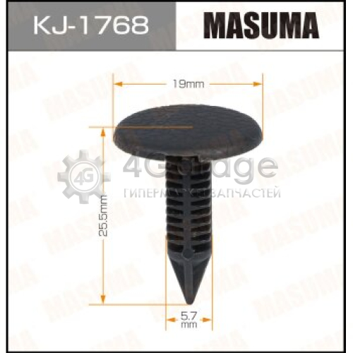 MASUMA KJ1768 Клипса автомобильная (автокрепеж) MASUMA 1768-KJ [уп.50]