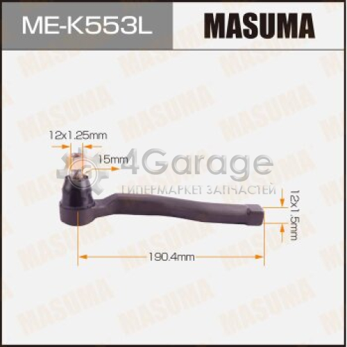 MASUMA MEK553L Наконечник рулевой тяги MASUMA GM, DAEWOO LH