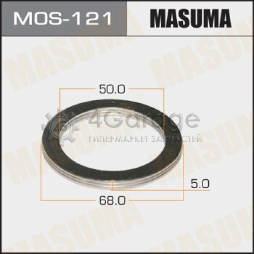 MASUMA MOS121 Кольцо глушителя MASUMA 50 х 68