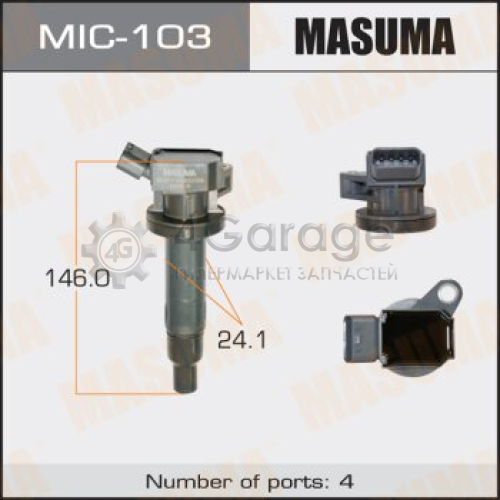 MASUMA MIC103 Катушка зажигания MASUMA, ALLION, COROLLA / 1ZZFE, 3ZZFE, 4ZZFE