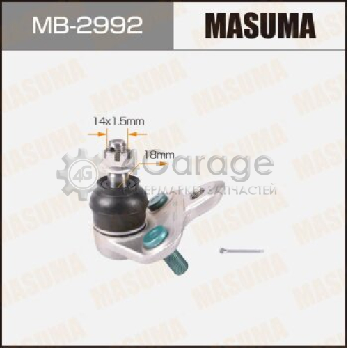 MASUMA MB2992 Шаровая опора MASUMA front low #T19#