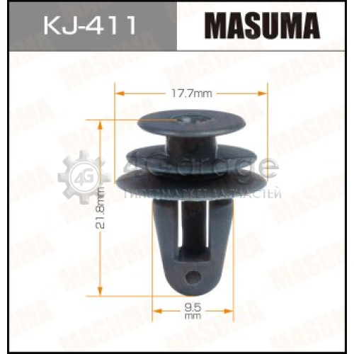 MASUMA KJ411 Клипса автомобильная (автокрепеж) MASUMA 411-KJ [уп.50]