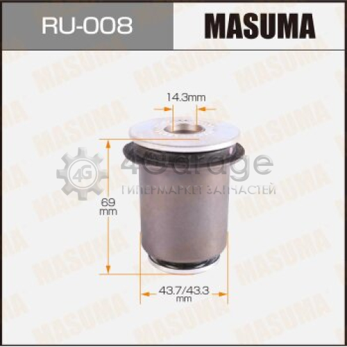 MASUMA RU008 Сайлентблок MASUMA TownAce /#R4#,5#/ front low