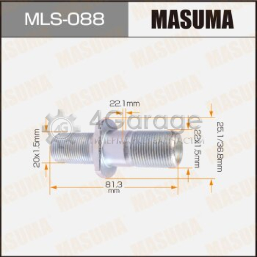 Шпилька для грузовика MASUMA OEM_1-42332-106-0 Isuzu Elf LH MASUMA MLS088 в Москве