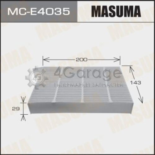 MASUMA MCE4035 Салонный фильтр AC0162 MASUMA OPEL/ AGILA/ V1200, V1300 08- (1/40)