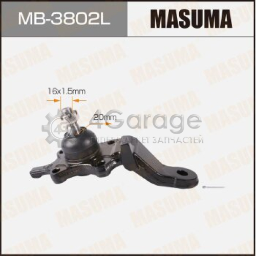 MASUMA MB3802L Шаровая опора MASUMA front low HILUX SURF KZN185, KDN185, RZN18#, VZN18#, KZJ185 LH