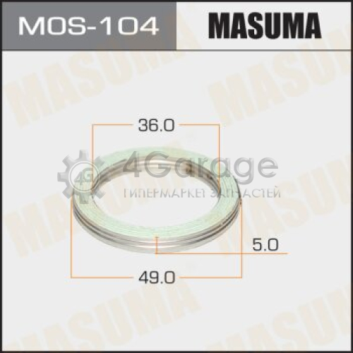 MASUMA MOS104 Кольцо глушителя MASUMA 36 х 49