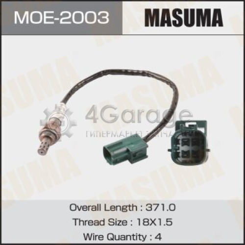 Датчик кислородный MASUMA, TEANA, PRIMERA, MURANO / QR20DE, VQ23DE, VQ35DE MASUMA MOE2003 в Москве