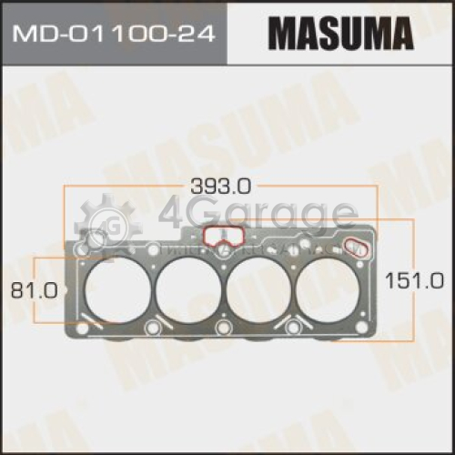 MASUMA MD0110024 Прокладка Головки блока MASUMA, 5A-FE (графит-эластомер) Толщина 1,60 мм (1/10)