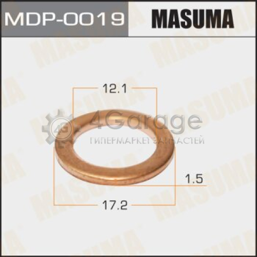 Шайбы для форсунок MASUMA Медь 12,1х17,2х1,5 MASUMA MDP0019 в Ростове-на-Дону