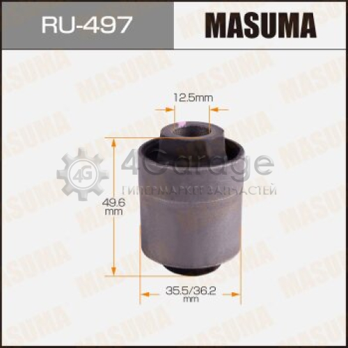 MASUMA RU497 Сайлентблок MASUMA OUTLANDER/ CW5W, CW6W, CW7W, CW8W rear. RU-506, RU-237