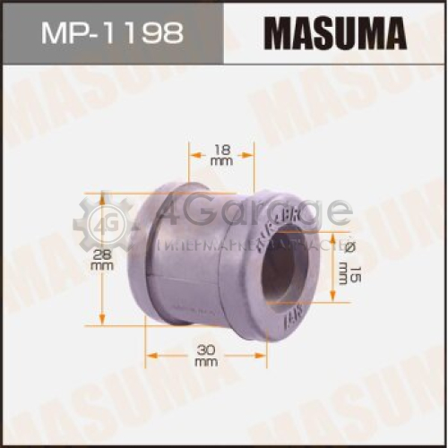 MASUMA MP1198 Втулка стабилизатора MASUMA /rear/ LAND CRUISER/ UZJ200L [уп.2]