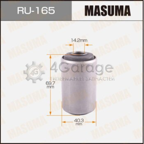 MASUMA RU165 Сайлентблок MASUMA Surf /#N10#,13#, LN16#,RZN17#/, TownAce /#R3#/ rear ресссорa