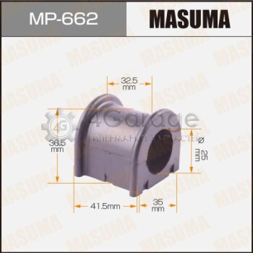 MASUMA MP662 Втулка стабилизатора MASUMA /front/ ESTIMA/ ACR30 [уп.2]