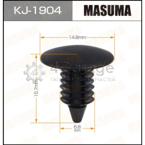 MASUMA KJ1904 Клипса автомобильная (автокрепеж) MASUMA 1904-KJ [уп.50]