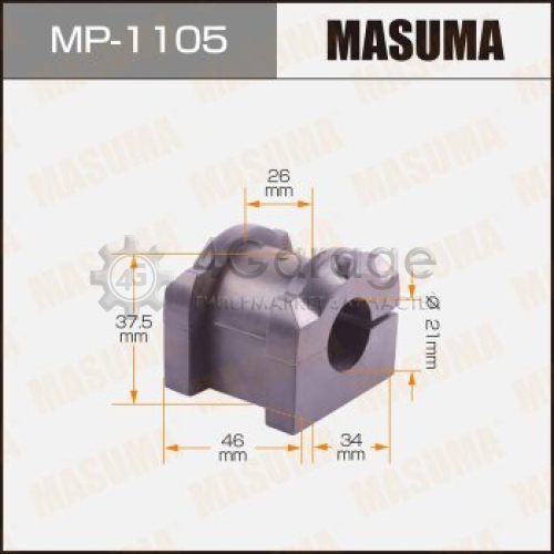 MASUMA MP1105 Втулка стабилизатора MASUMA /front/ LANCER/ CY4A [уп.2]