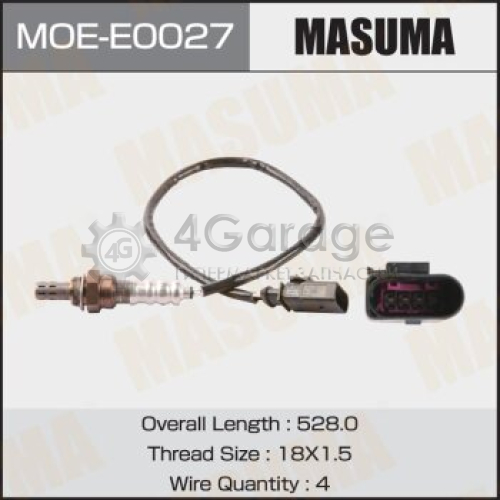 Датчик кислородный MASUMA, SKODA FABIA, RAPID, VOLKSWAGEN PASSAT / BSF, CALA, CFNA MASUMA MOEE0027 в Москве
