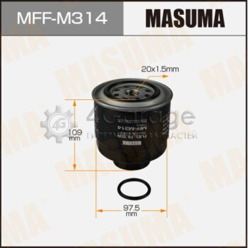 MASUMA MFFM314 Топливный фильтр FC0033 MASUMA, L200 / KA4T, KB4T 05-